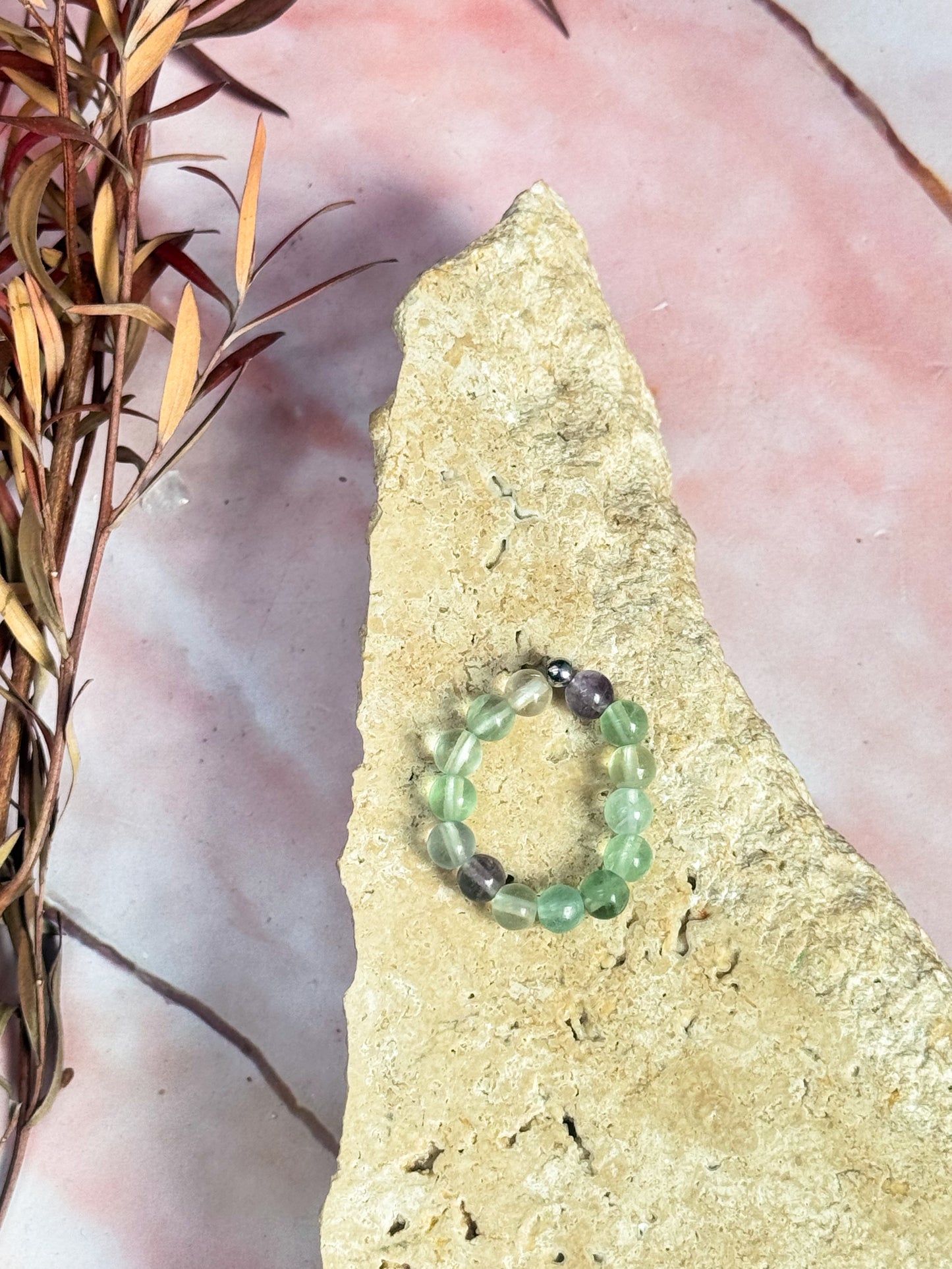 Crystal Anxiety Bead Rings