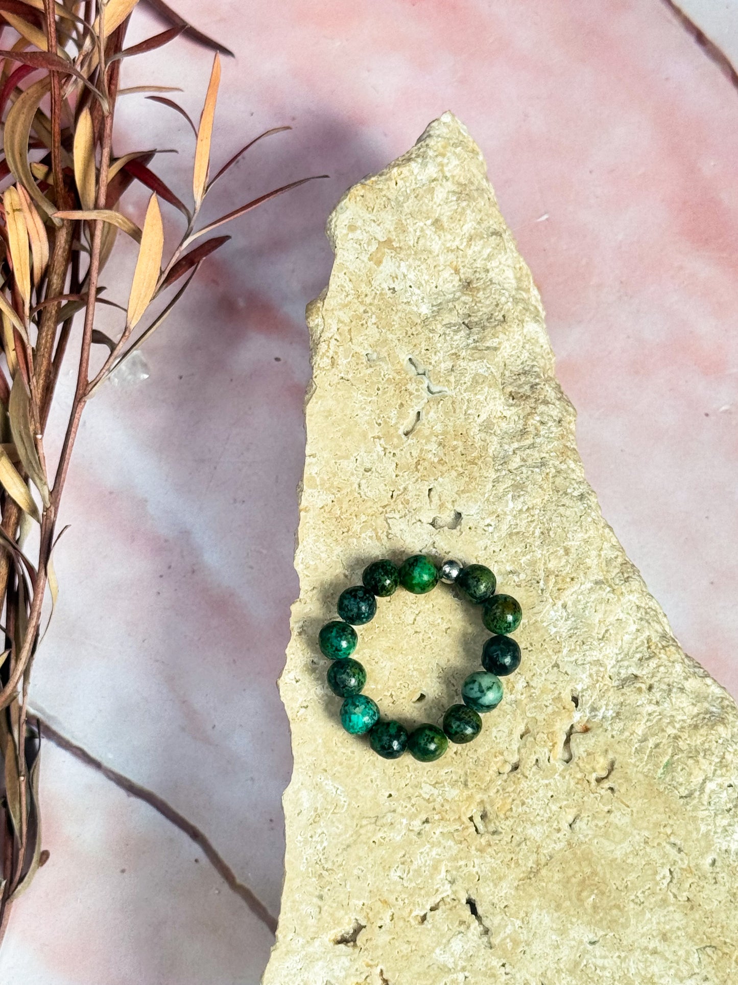 Crystal Anxiety Bead Rings
