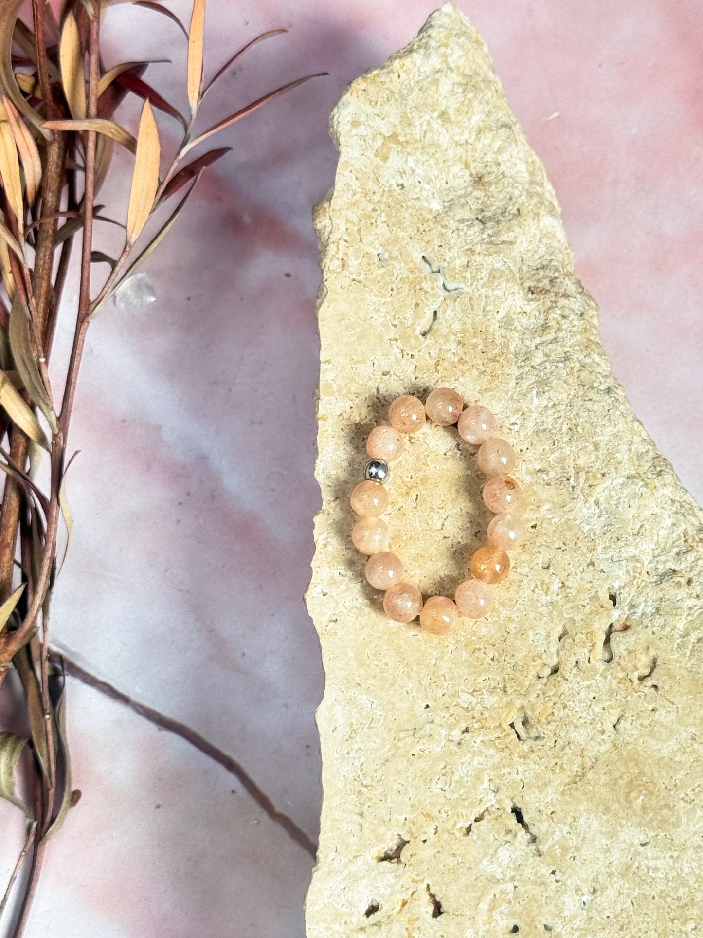Crystal Anxiety Bead Rings