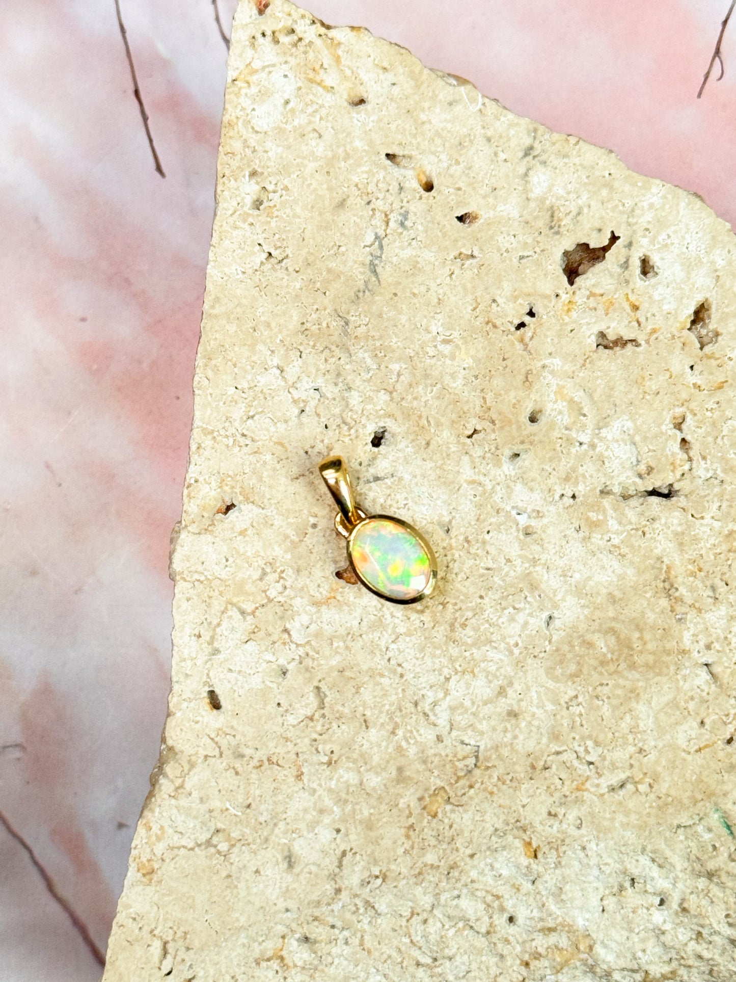Dainty Ethiopian Opal Pendants