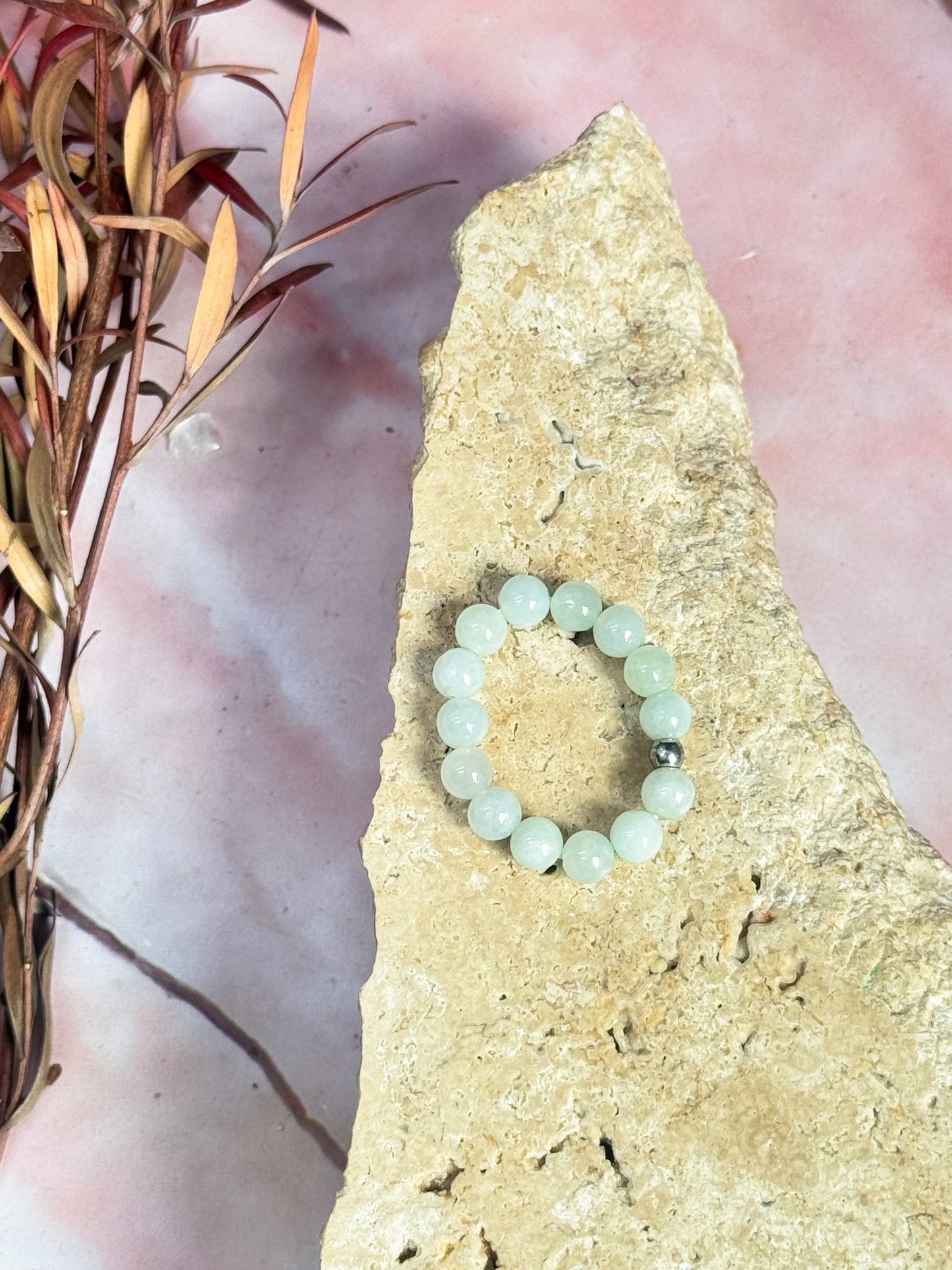 Crystal Anxiety Bead Rings