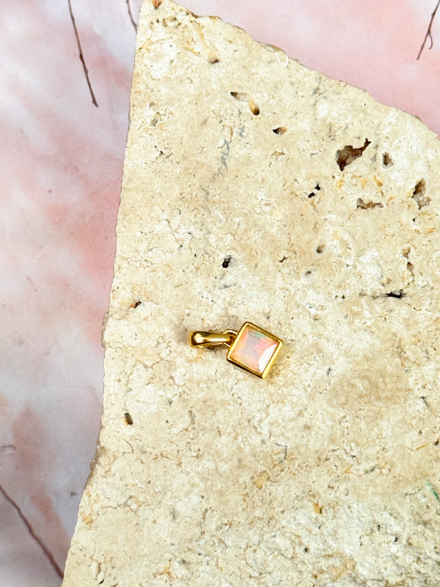 Dainty Ethiopian Opal Pendants