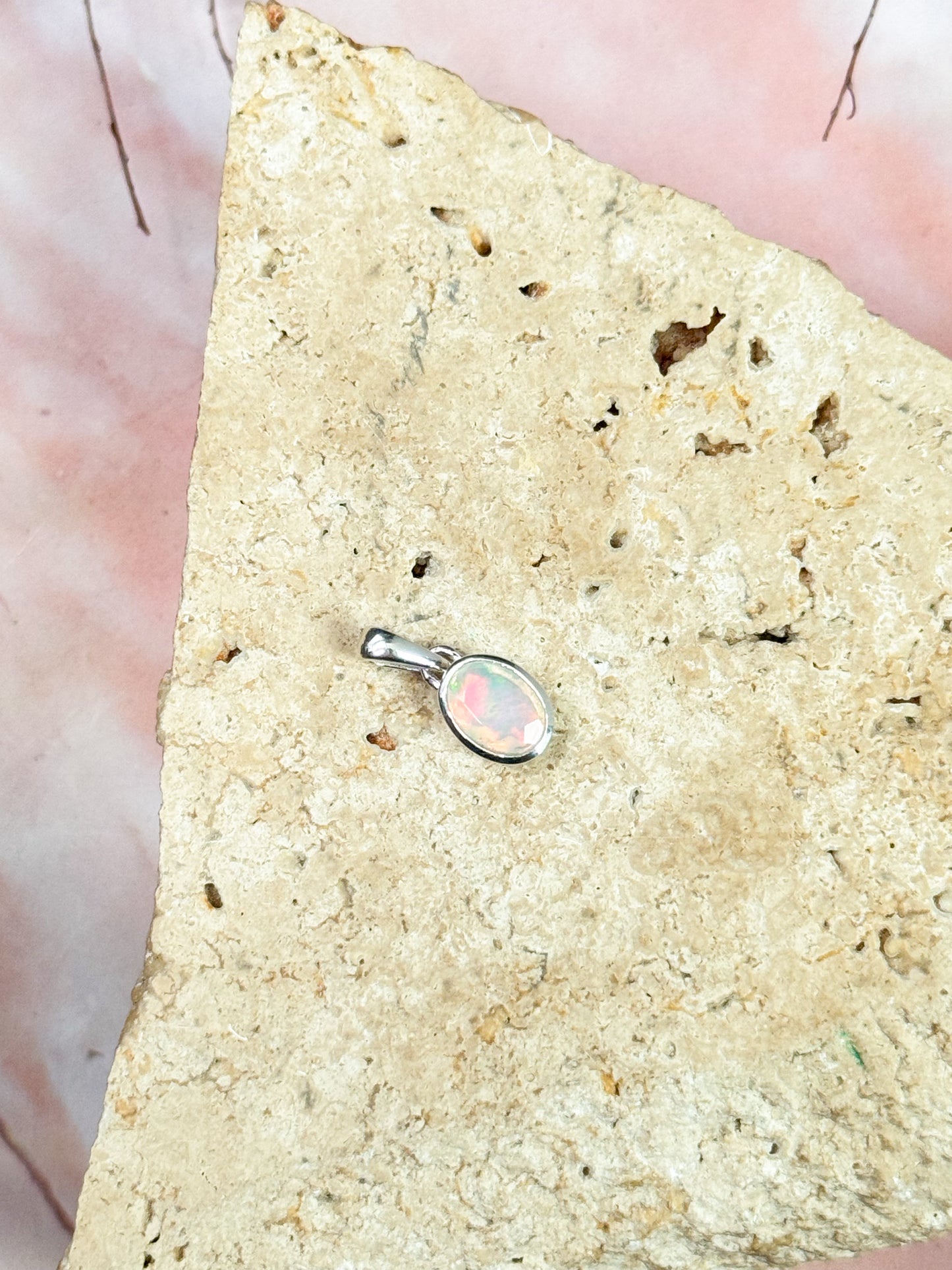 Dainty Ethiopian Opal Pendants