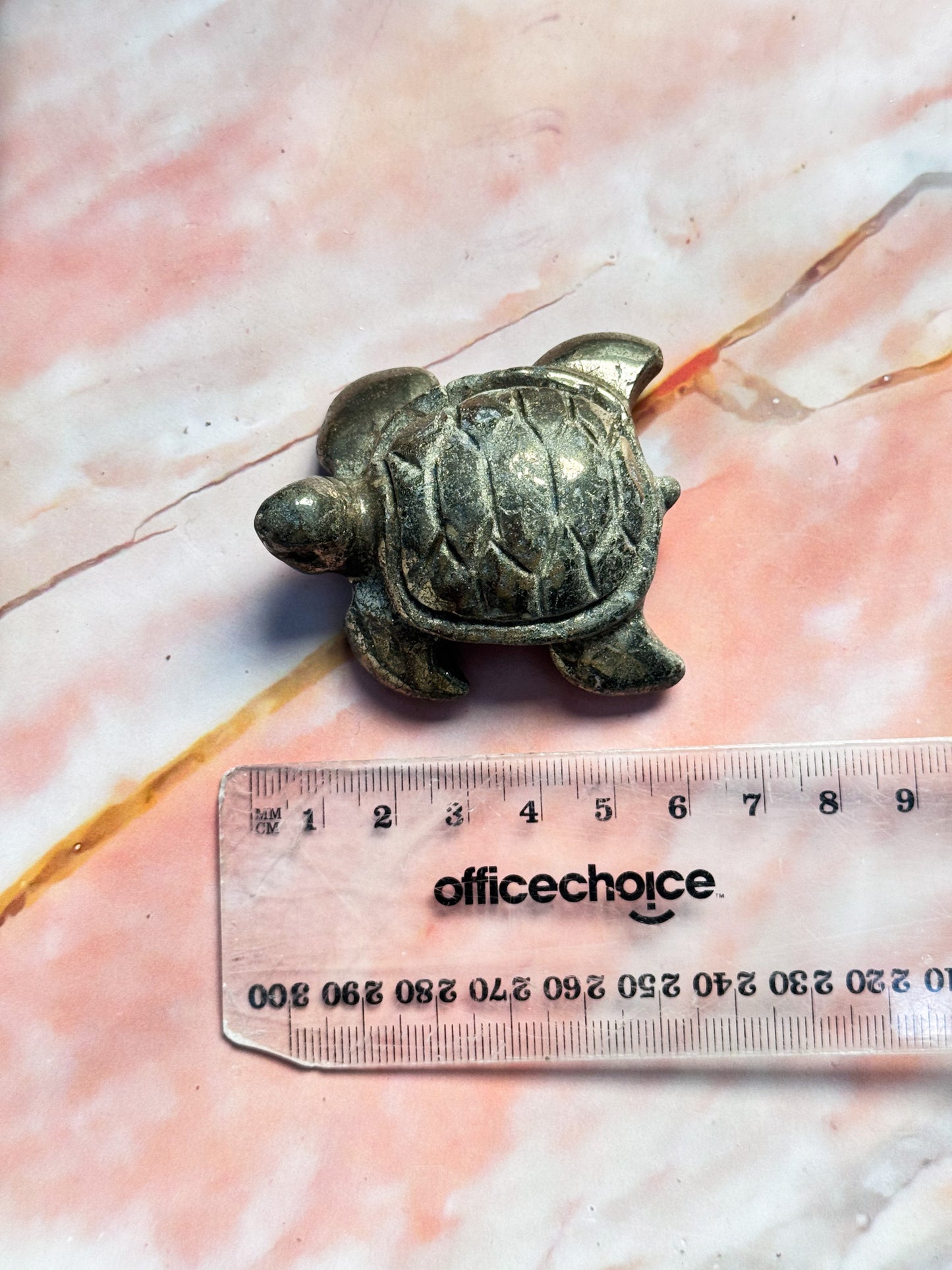 Chalcopyrite Turtle Carvings