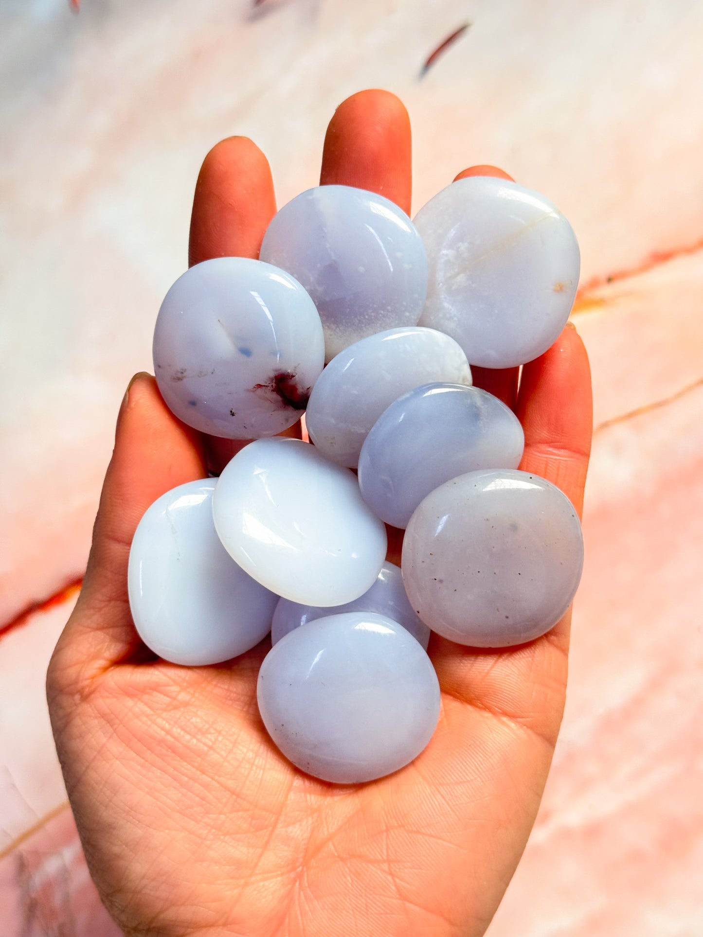 Blue Chalcedony Mini Palmstones