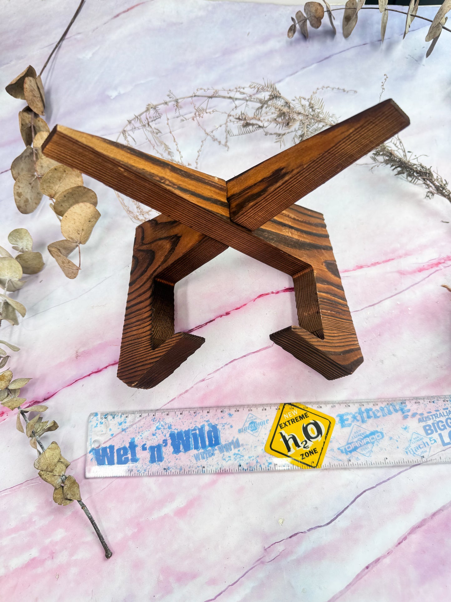 Wooden Large Slice Stand