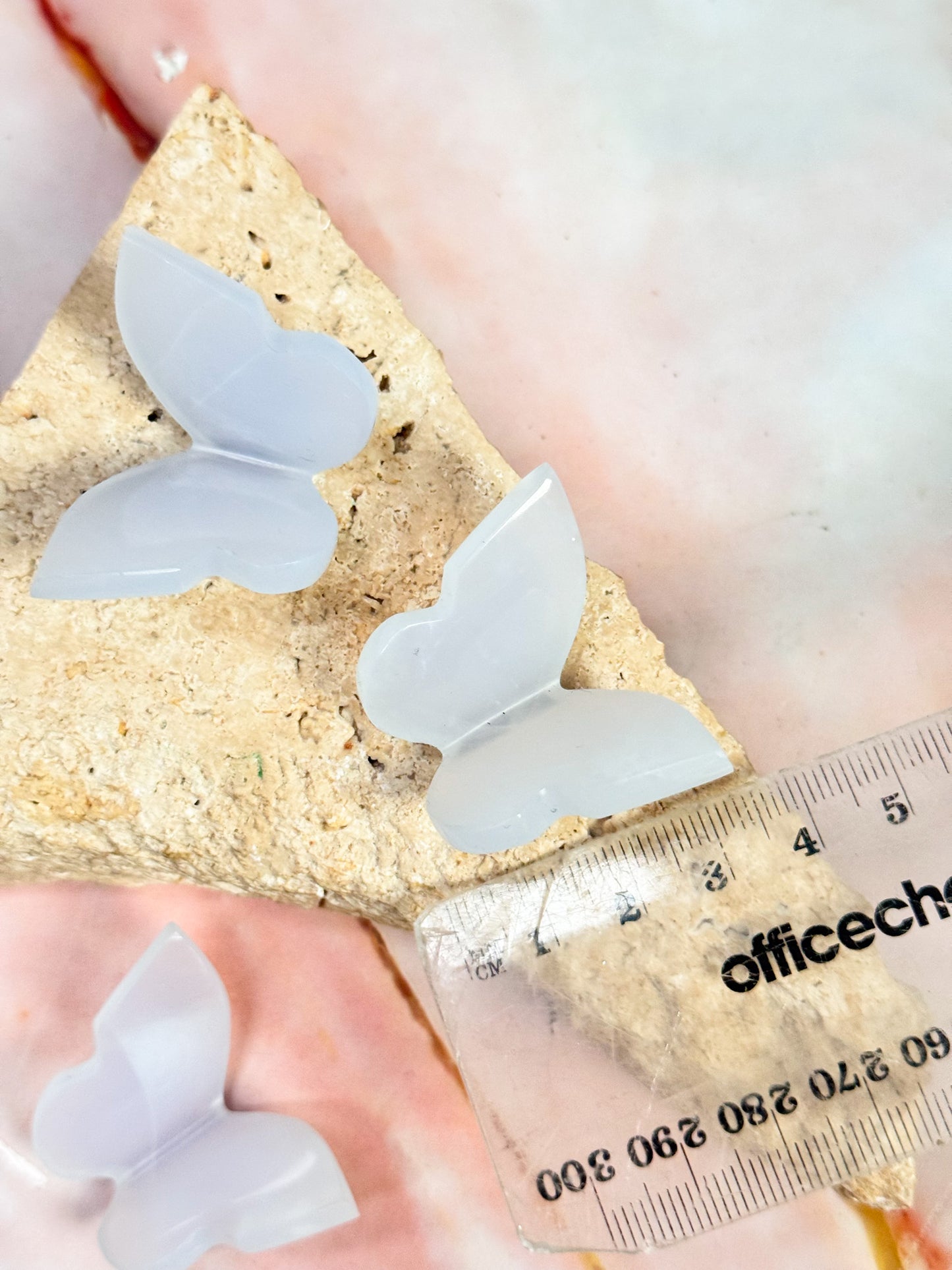 Blue Chalcedony Butterflies