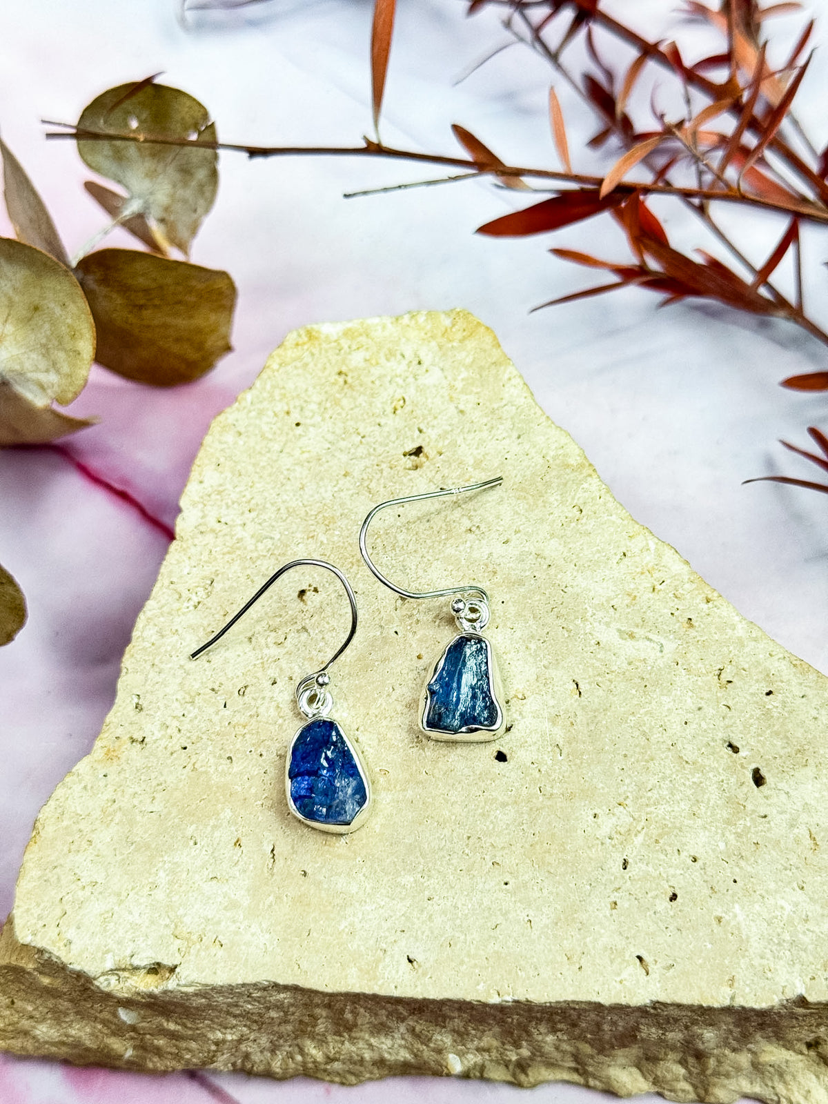 Tanzanite Rough Earrings