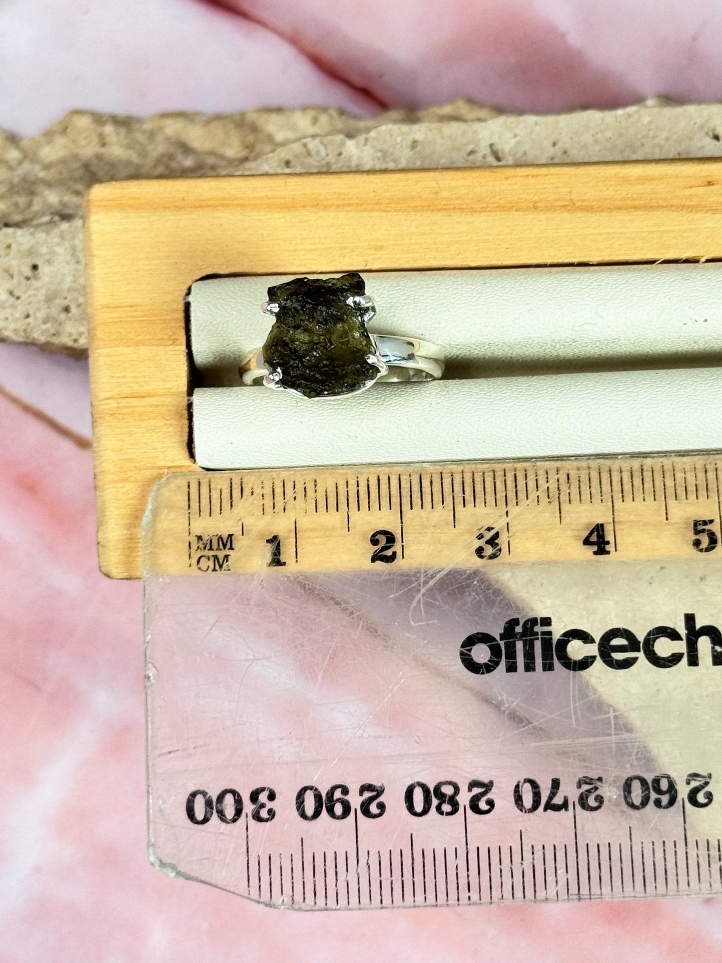 Moldavite Ring - Size 6.5