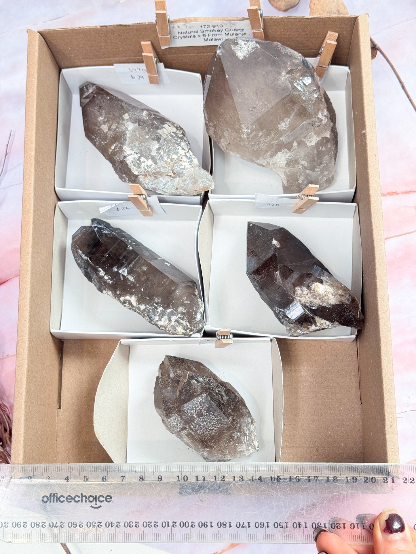 Malawi Smokey Quartz Clusters