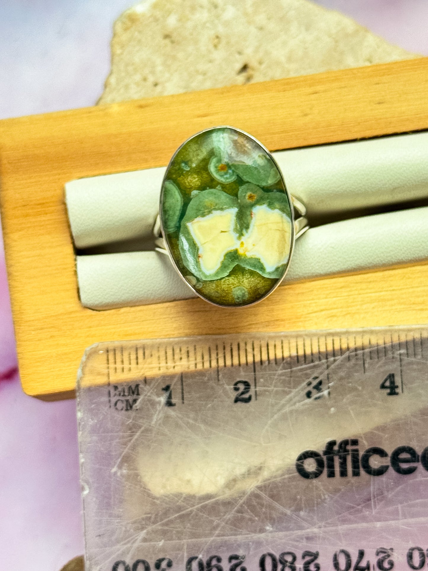 Rainforest Jasper / Rhyolite Ring - Size 10