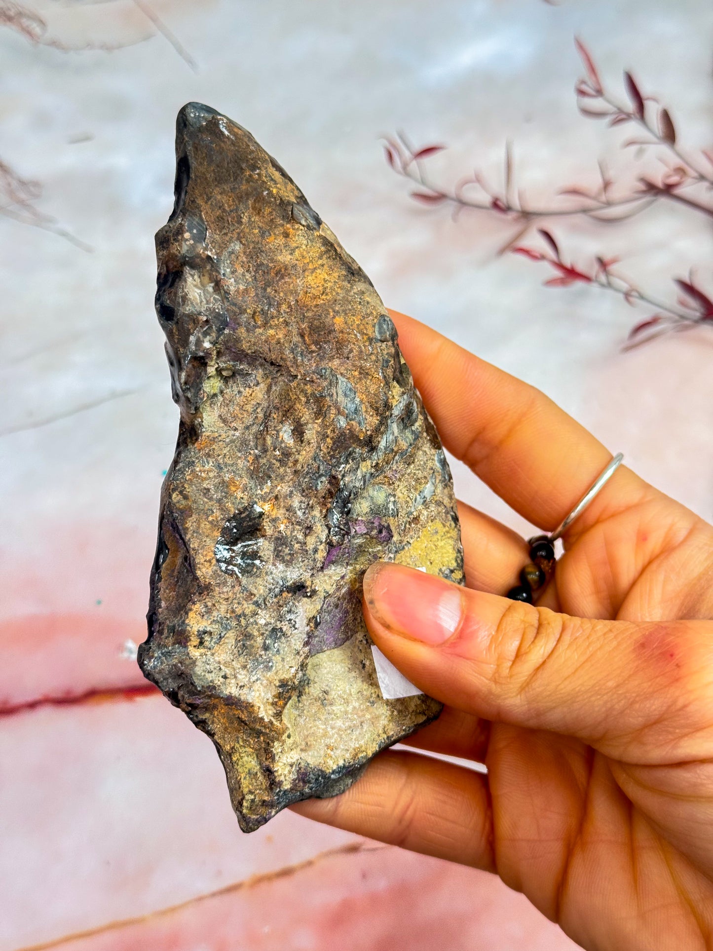 Half-Polished Purpurite