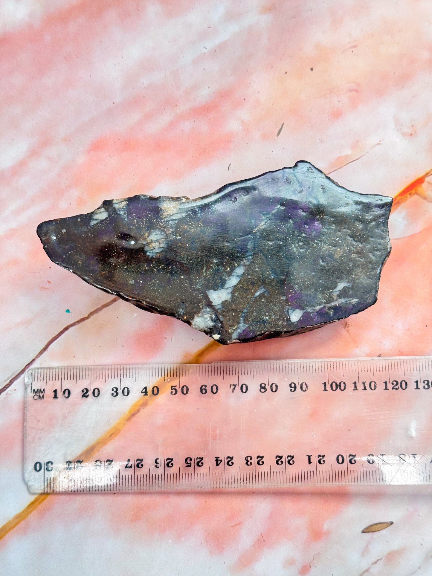 Half-Polished Purpurite