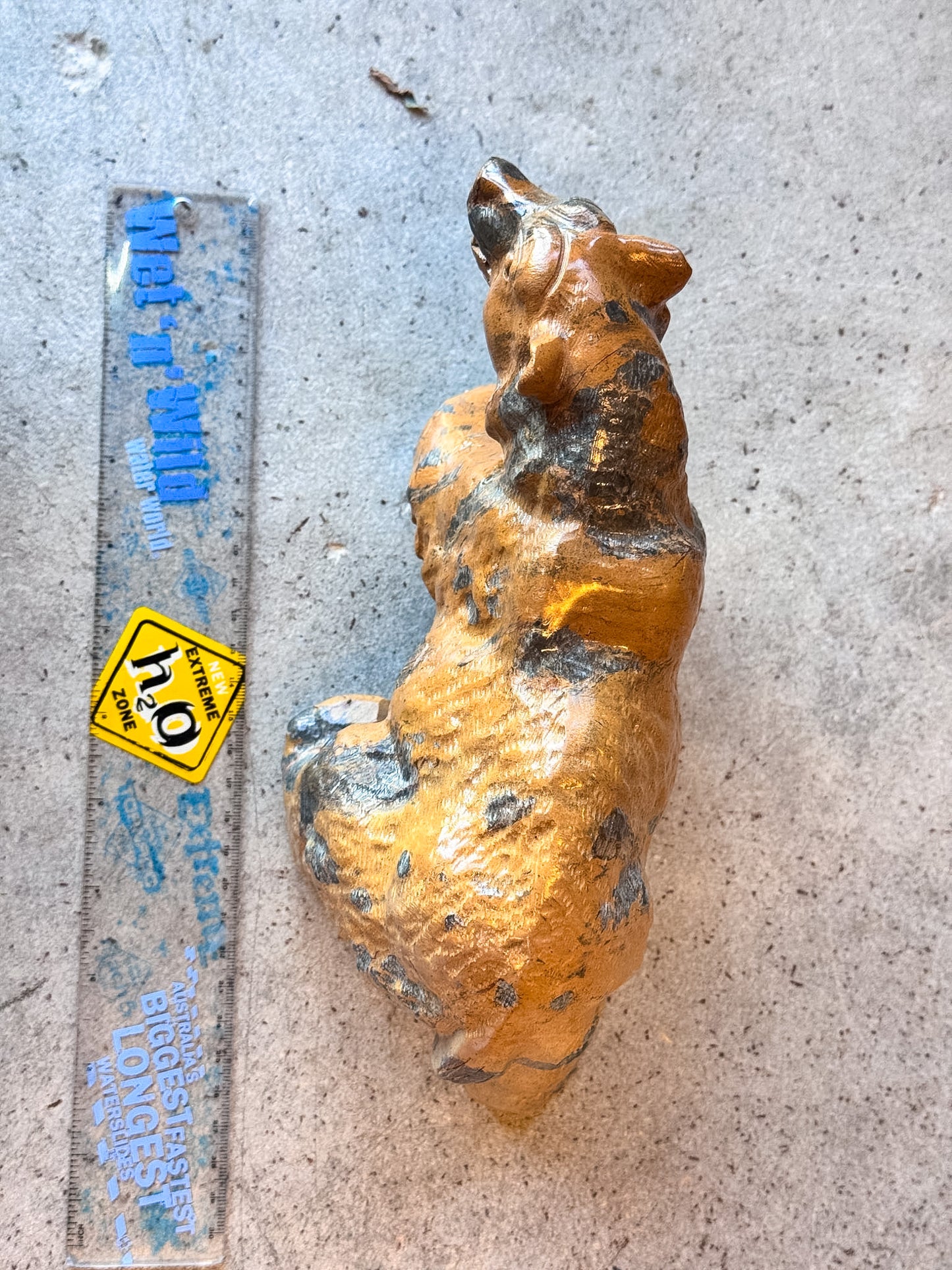 Yellow Jade Bear Carving