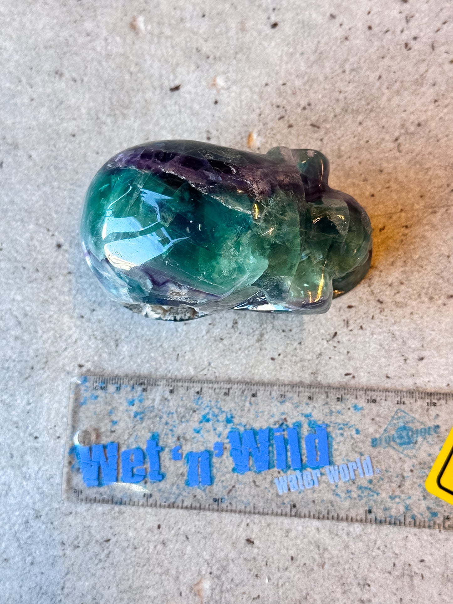 Rainbow Fluorite Skull
