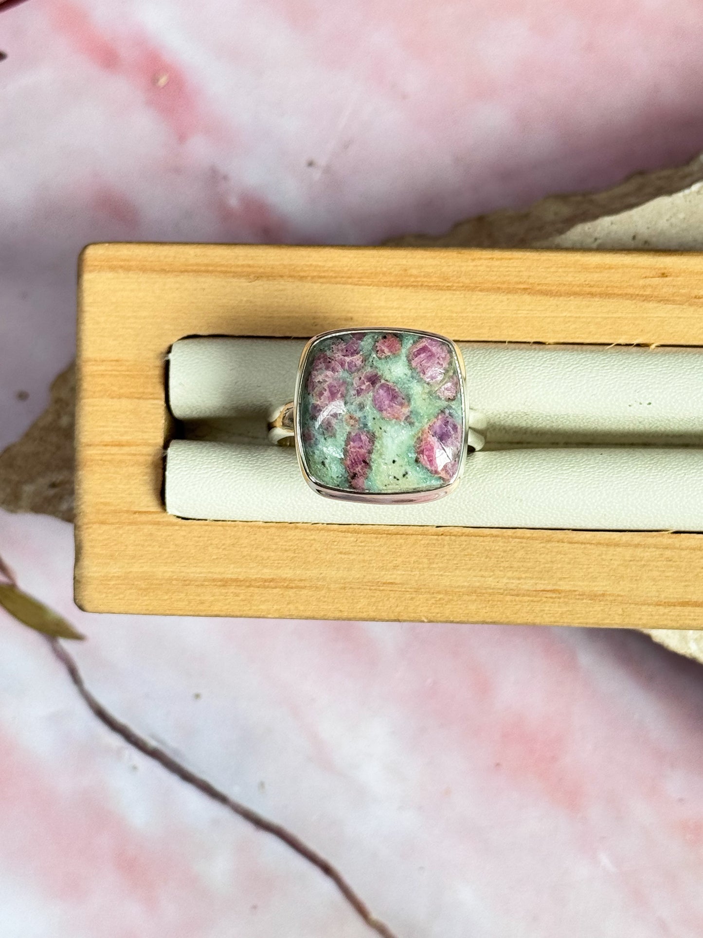 Ruby in Fuschite Rings