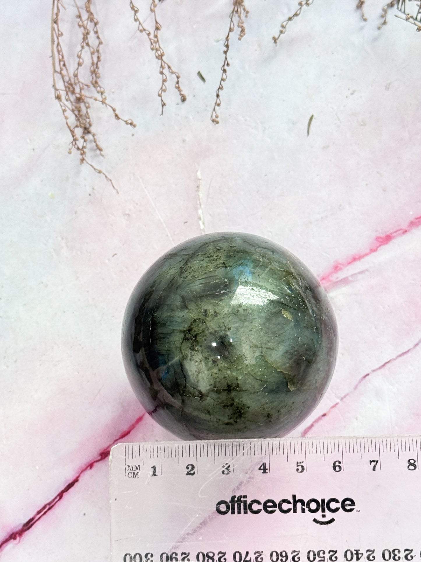 Silver Line Labradorite Sphere