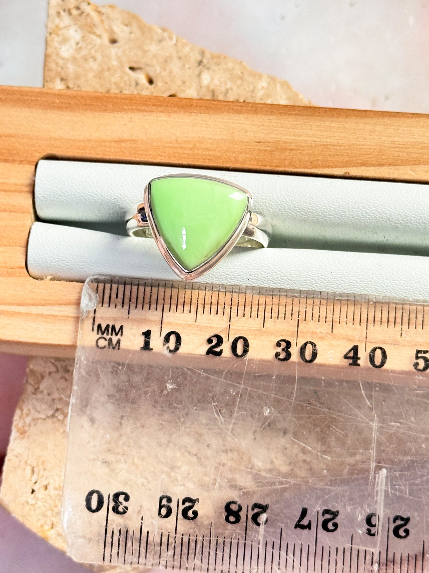 Lemon Chrysoprase Ring - Size 9 #2