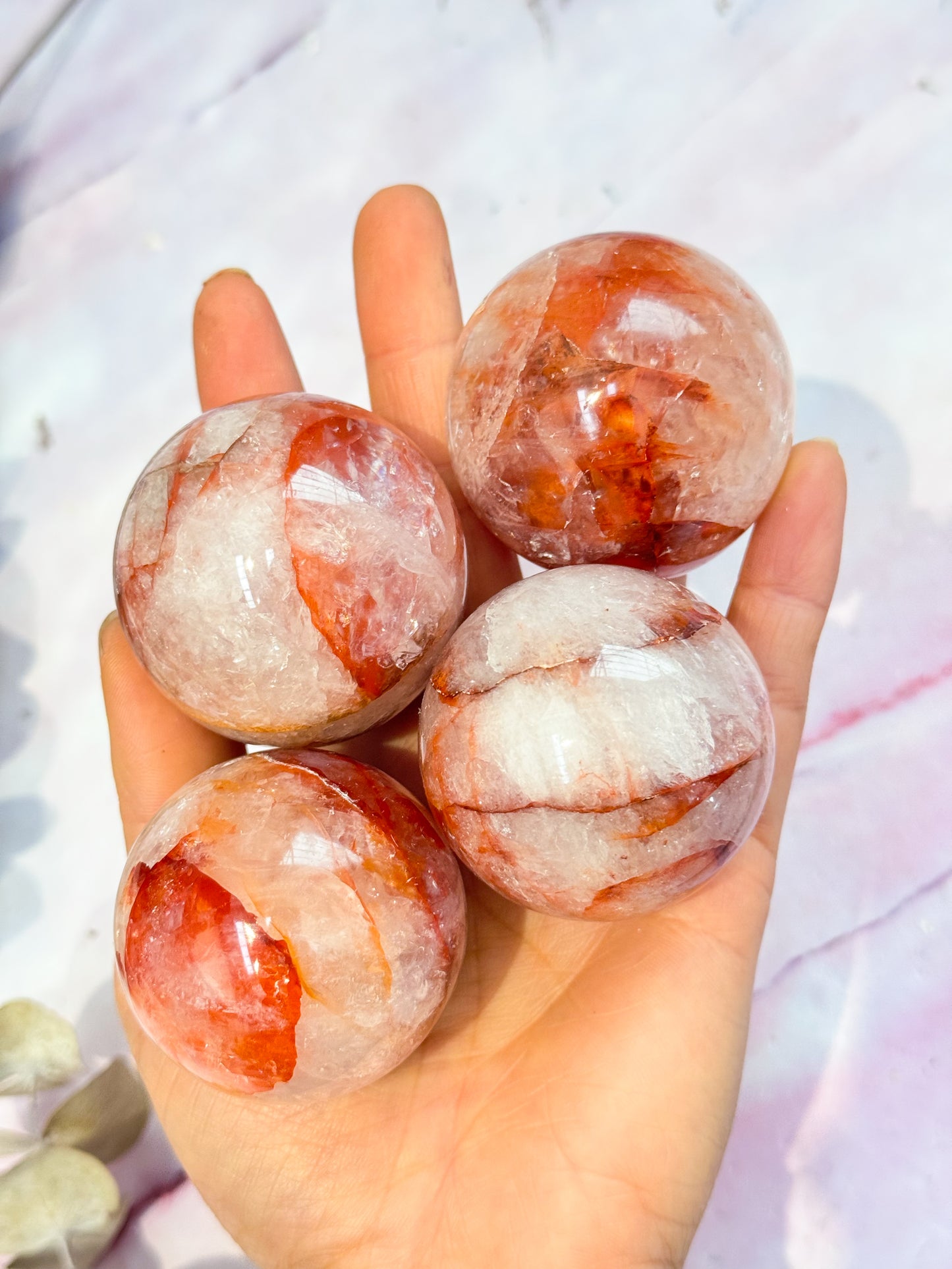 Fire Quartz Sphere