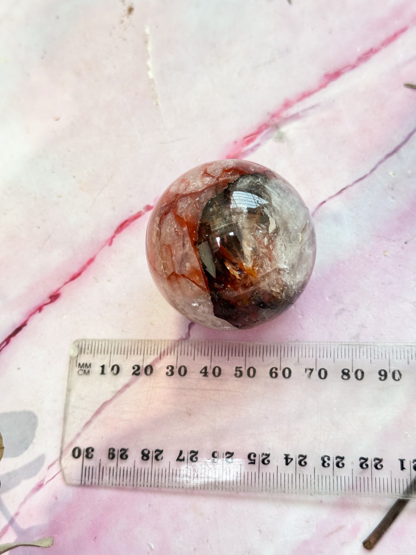 Fire Quartz Sphere