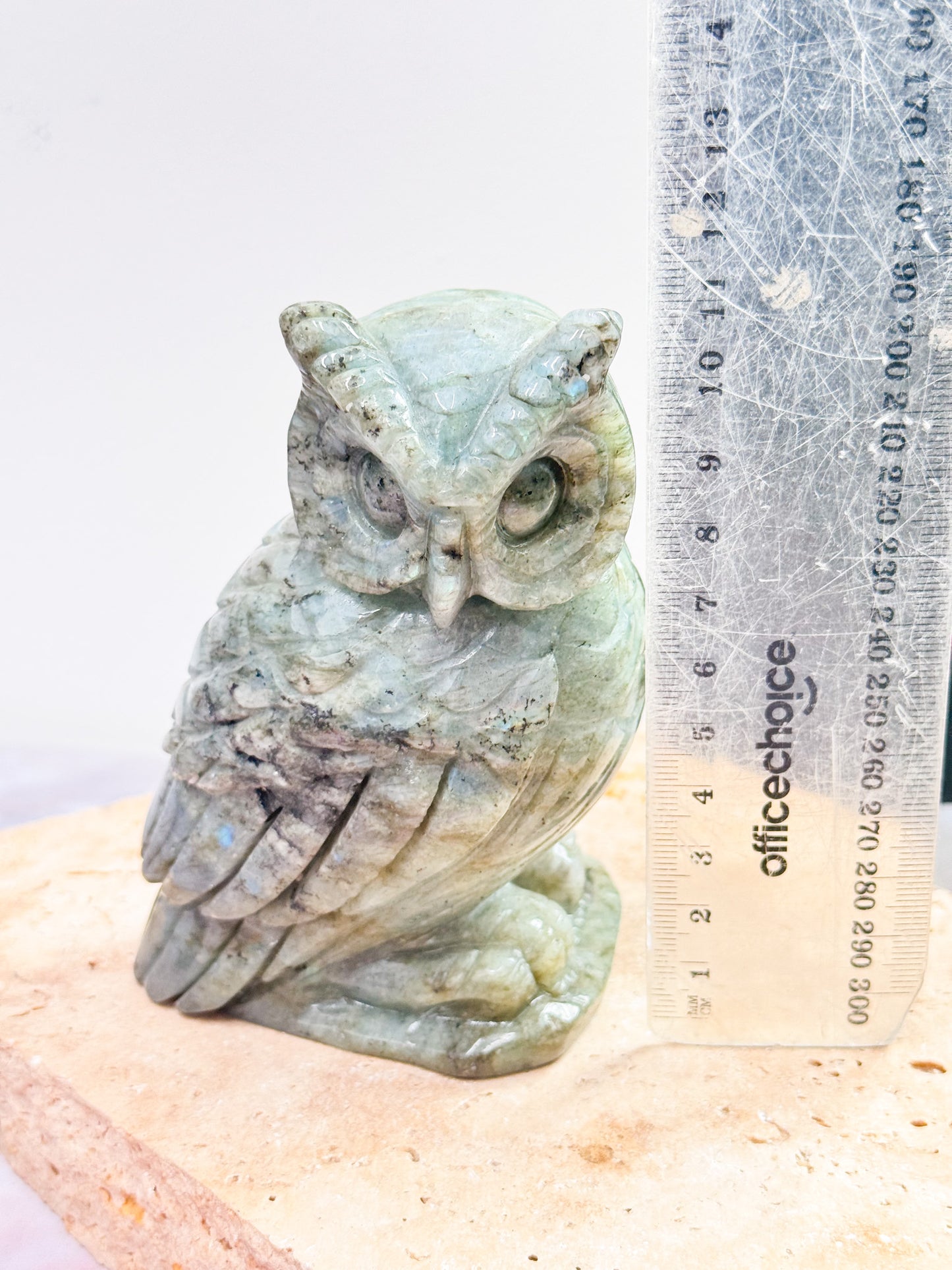 Labradorite Owl Carving