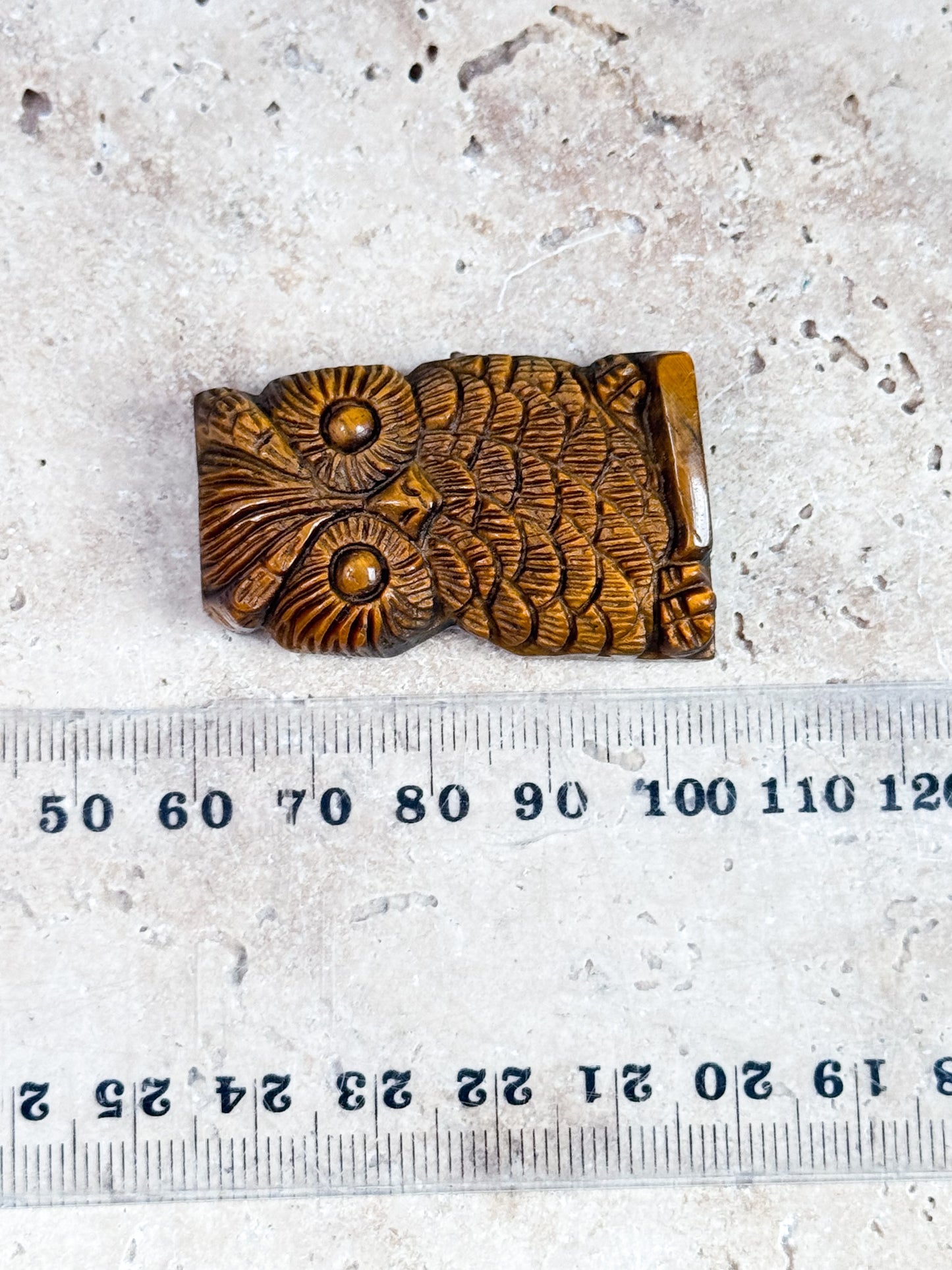 Tiger Eye Owl Carvings