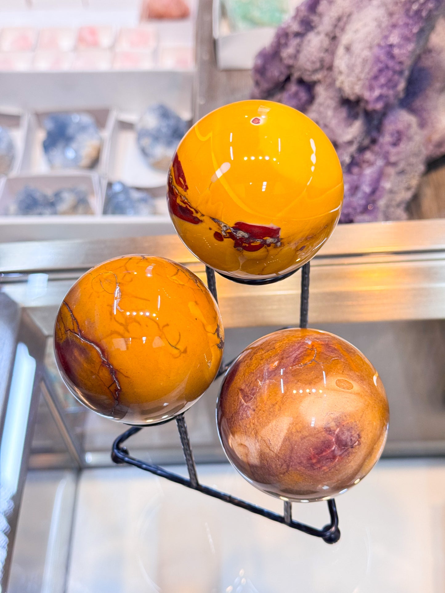 Three Sphere Holders