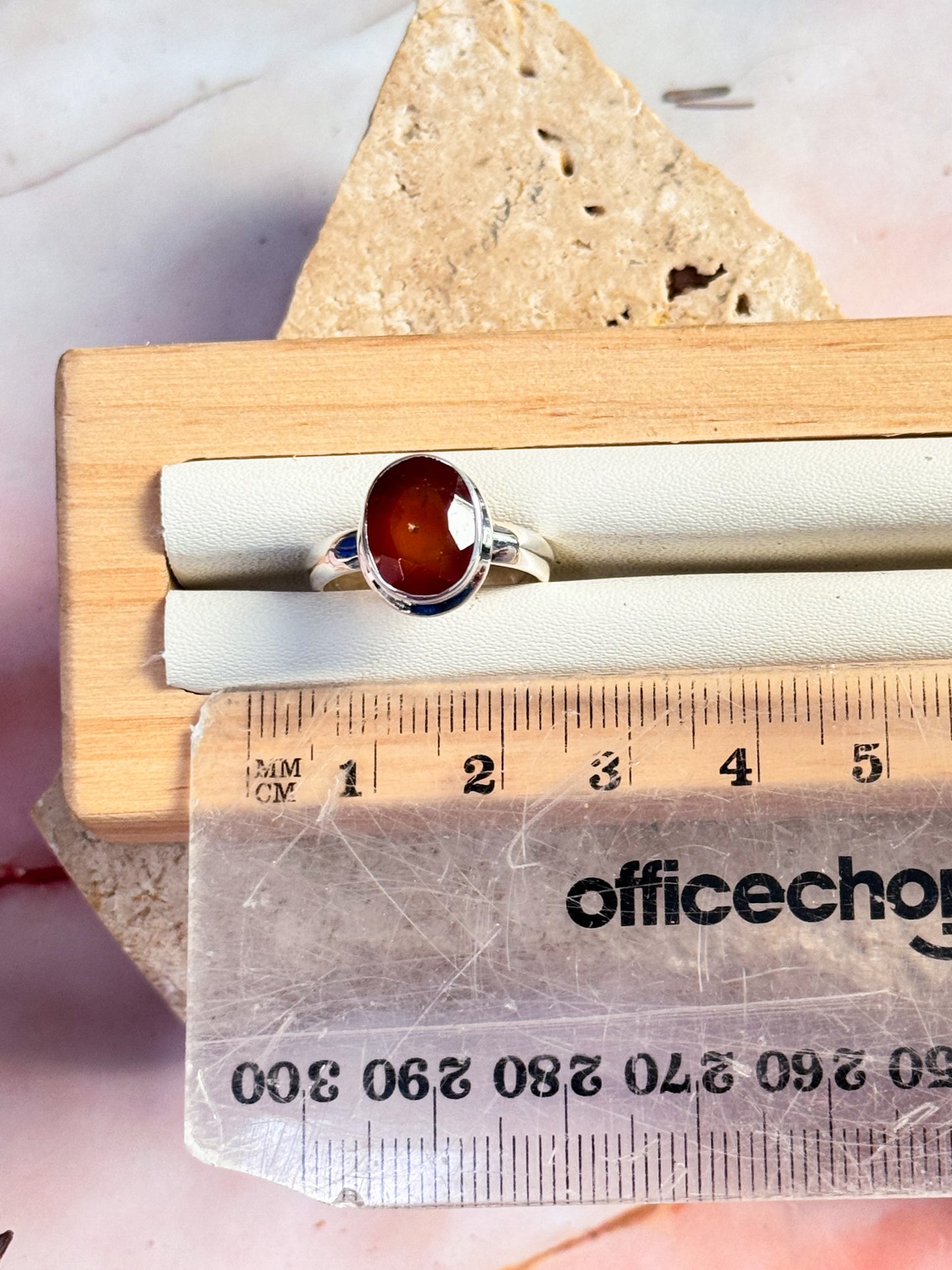 Hessonite Garnet Ring - Size US 6.5 #1