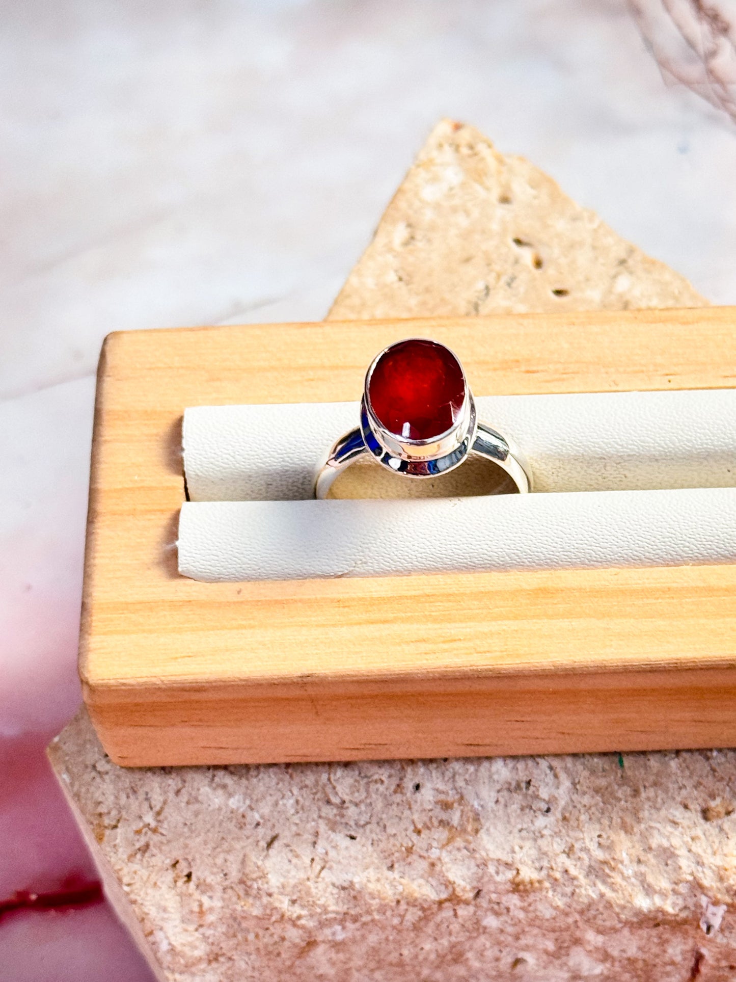 Hessonite Garnet Ring - Size US 6.5 #2