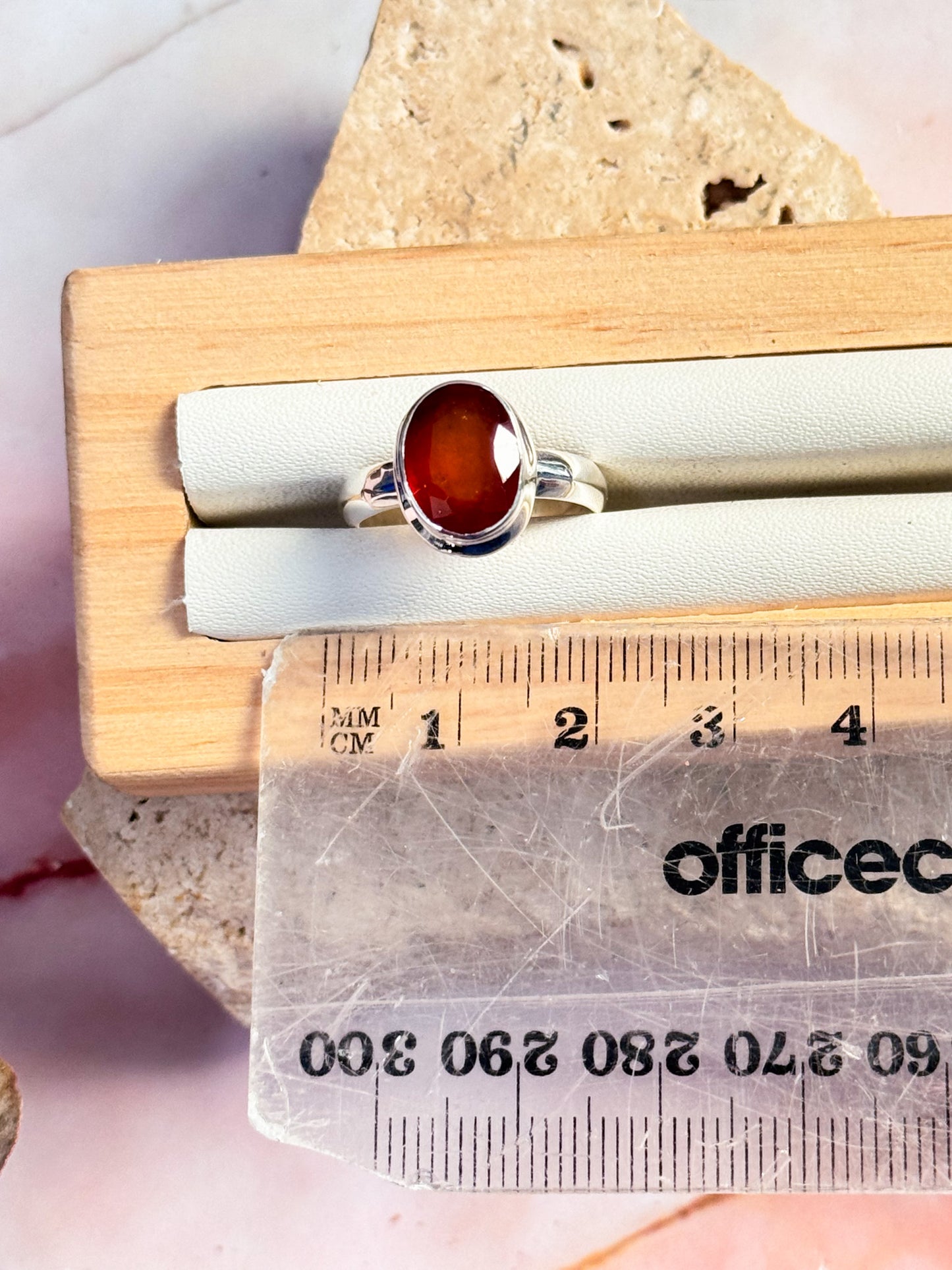 Hessonite Garnet Ring - Size US 6.5 #2