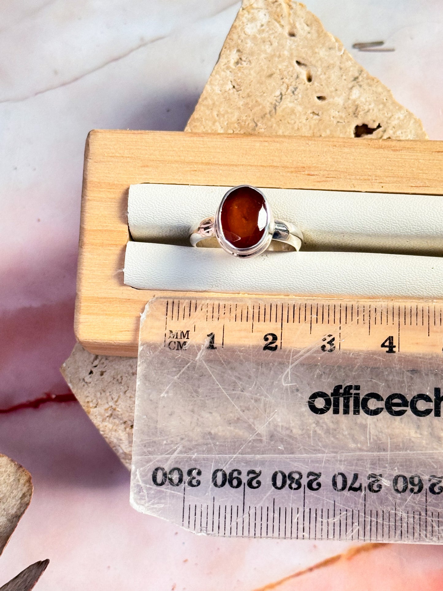 Hessonite Garnet Ring - Size US 6.5 #3