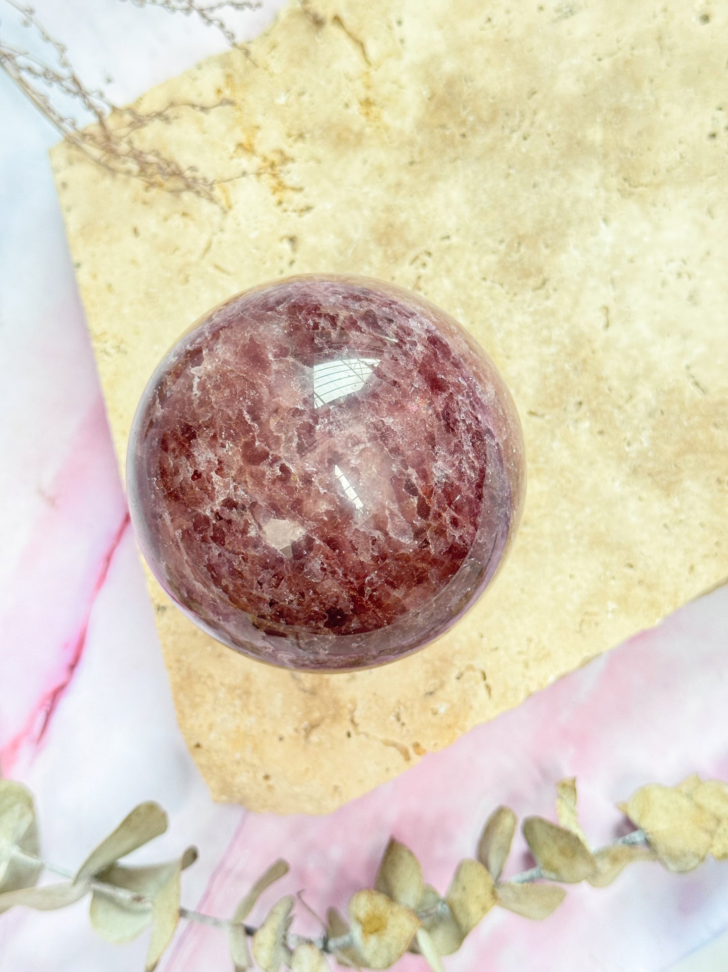 Strawberry Quartz Sphere