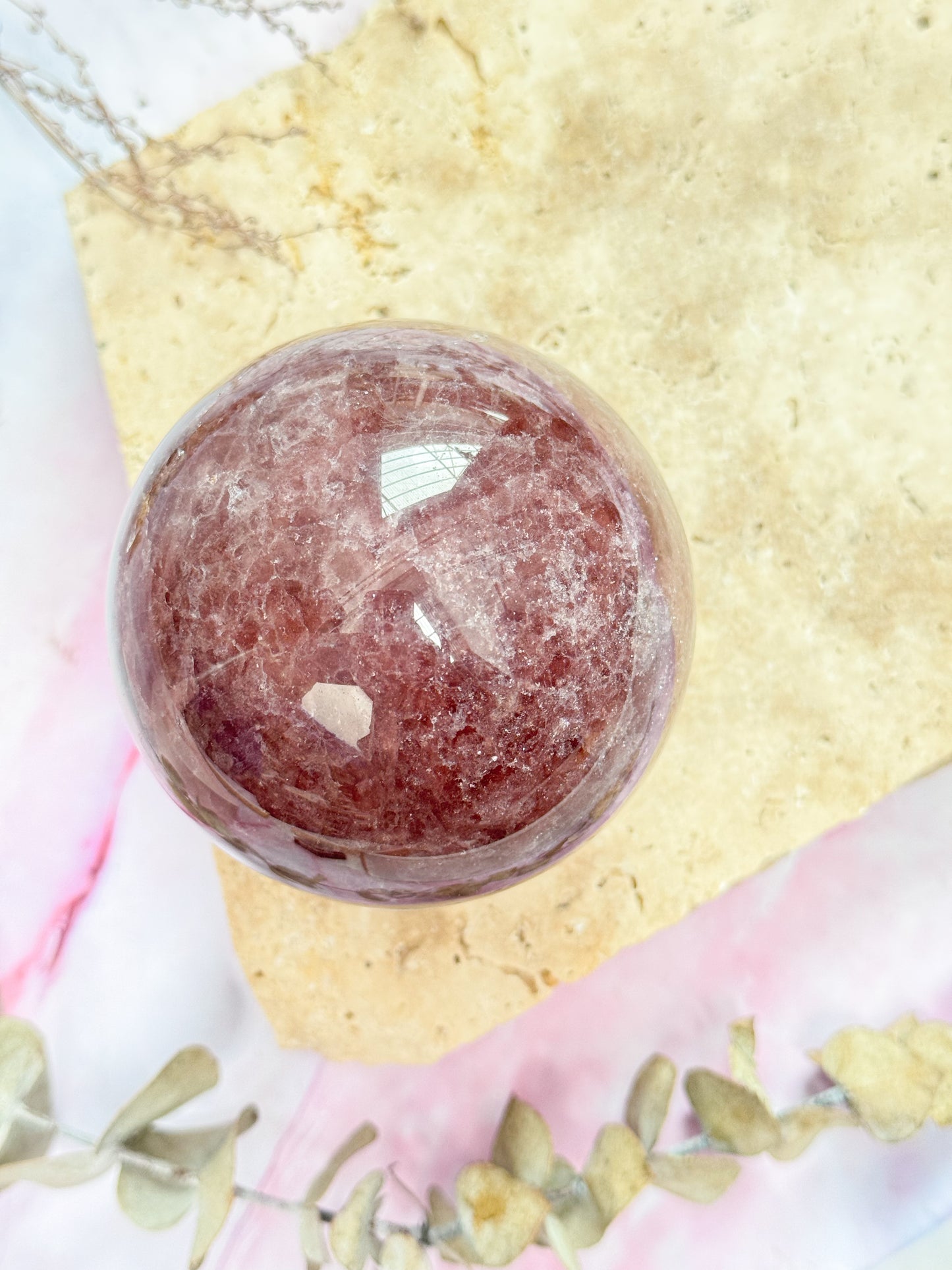 Strawberry Quartz Sphere