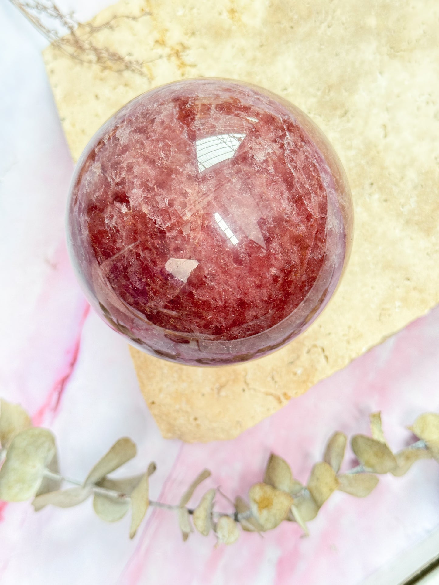 Strawberry Quartz Sphere
