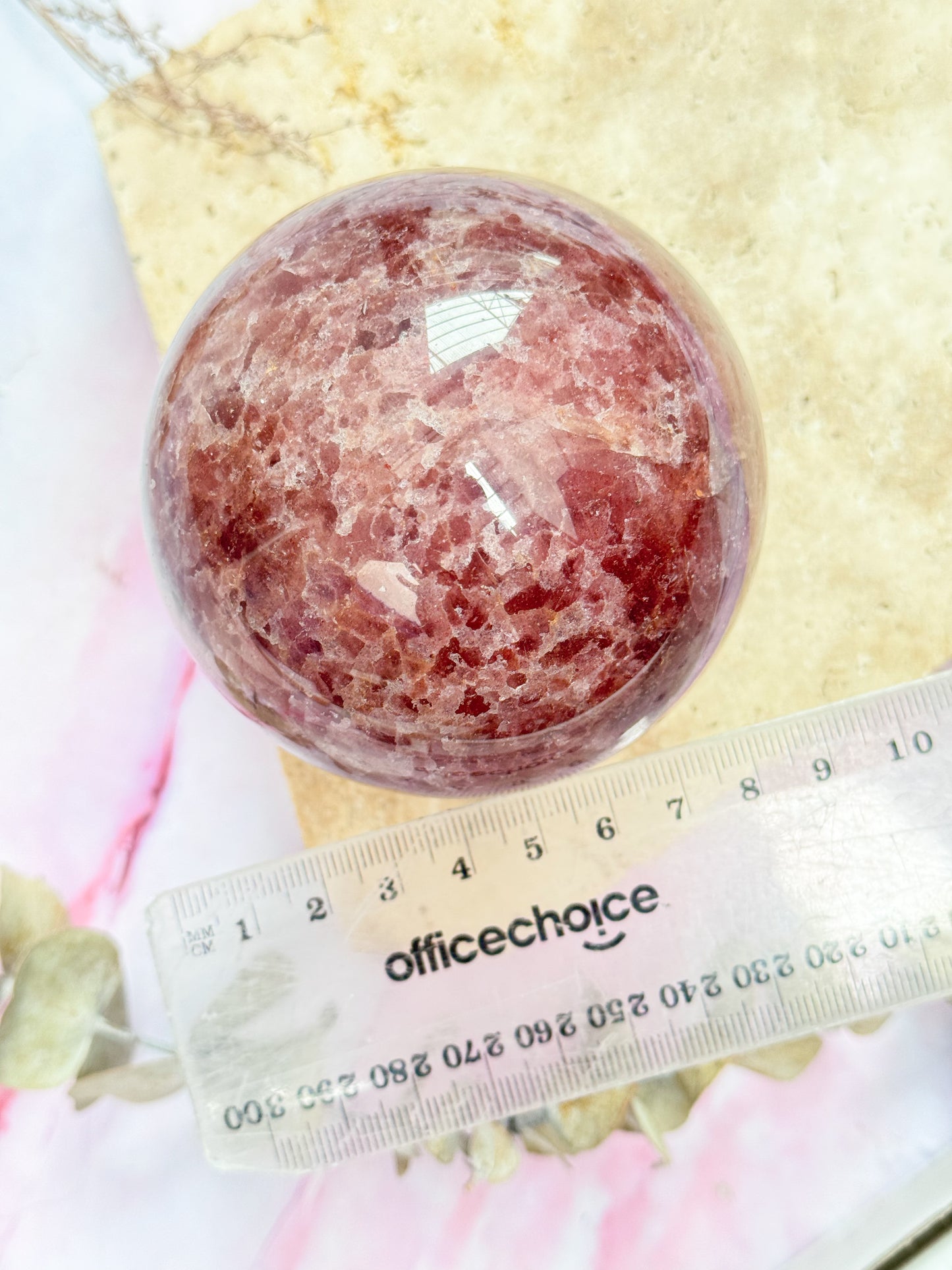 Strawberry Quartz Sphere