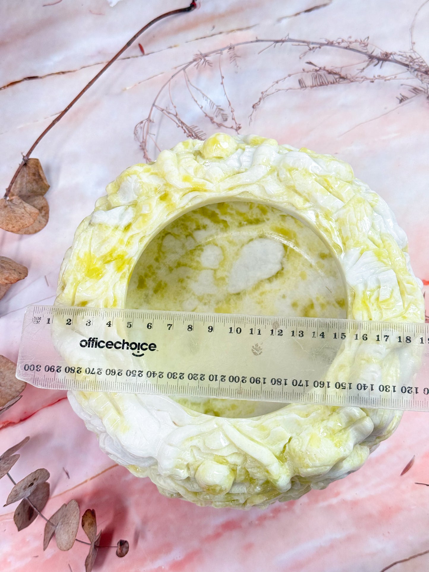 Serpentine in White Jade Dragon Bowl