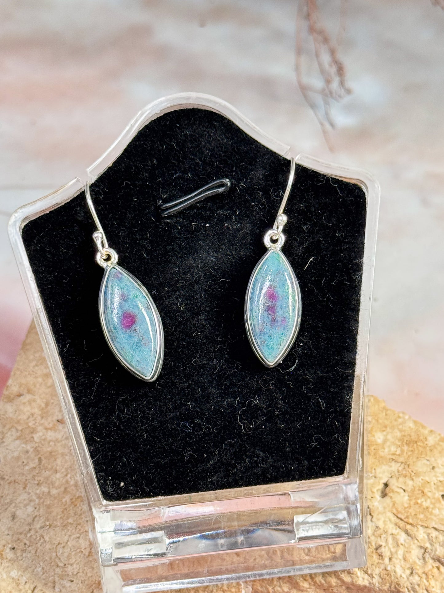 Ruby in Kyanite Earrings