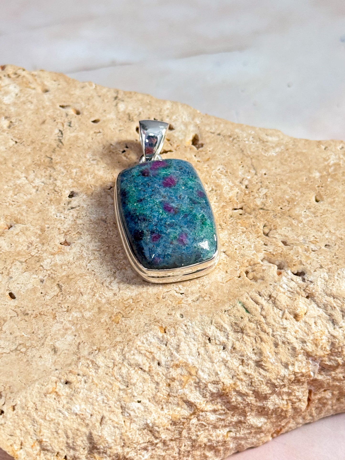 Ruby in Kyanite Pendant