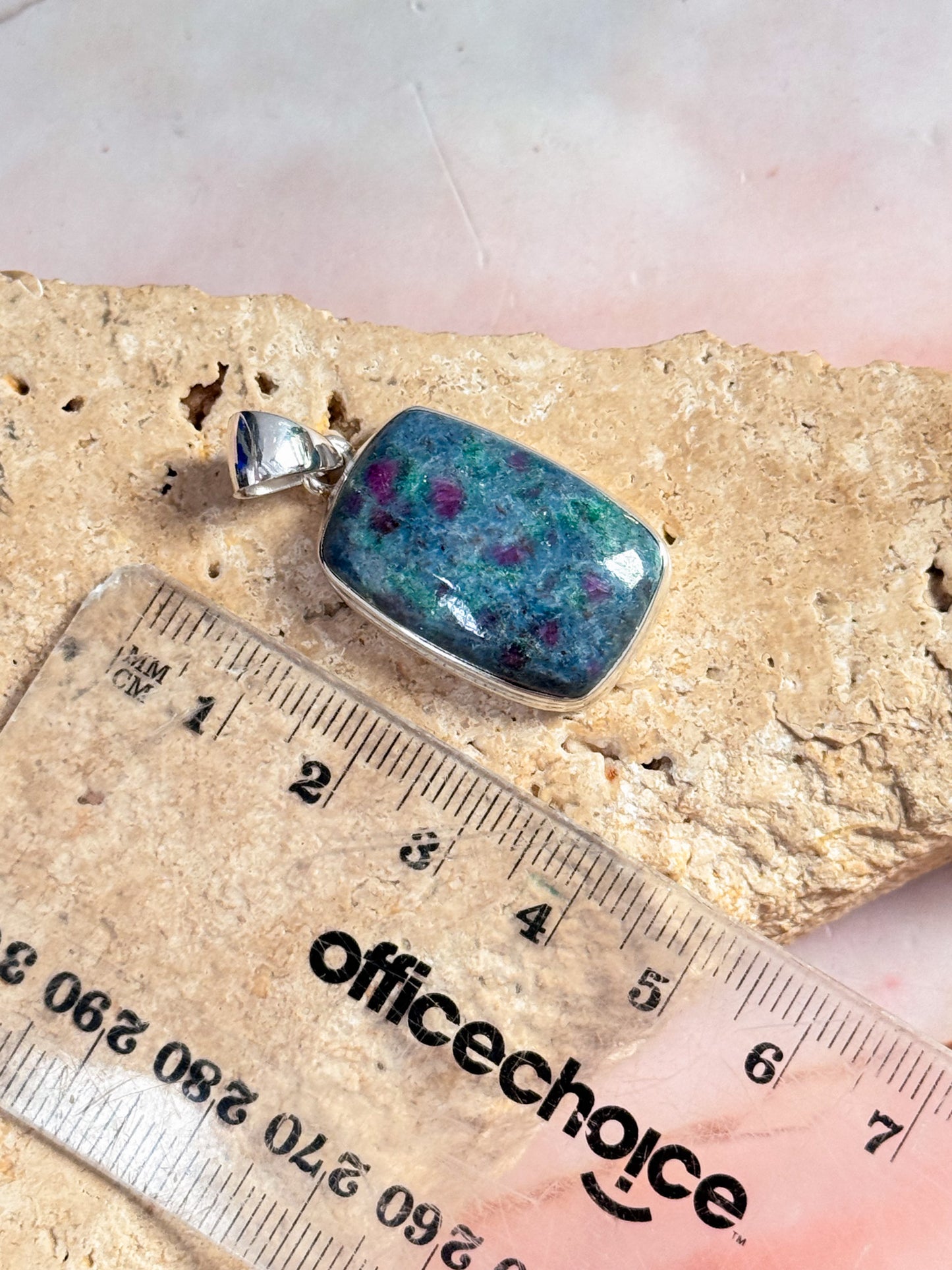 Ruby in Kyanite Pendant