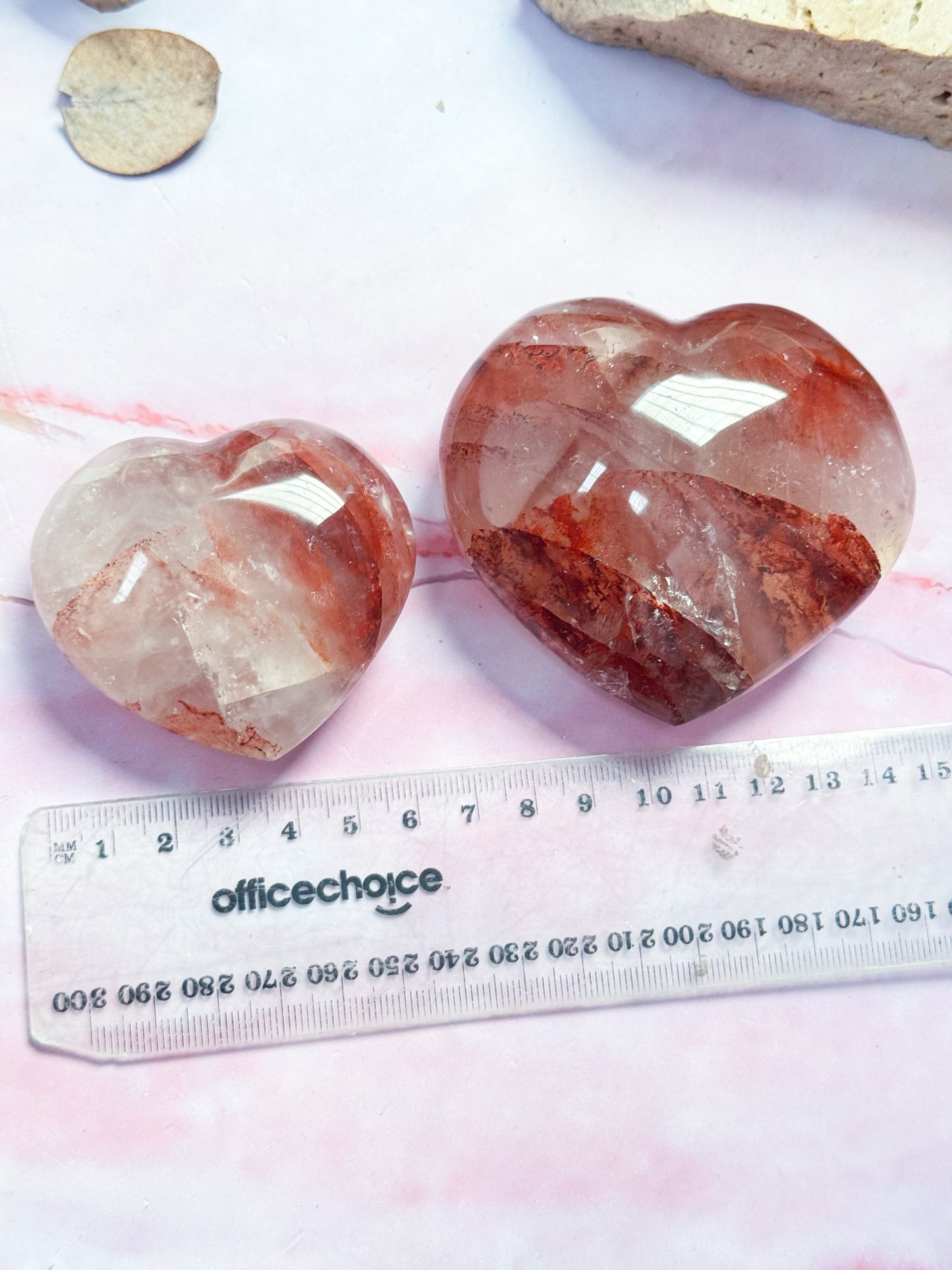 Fire Quartz Hearts