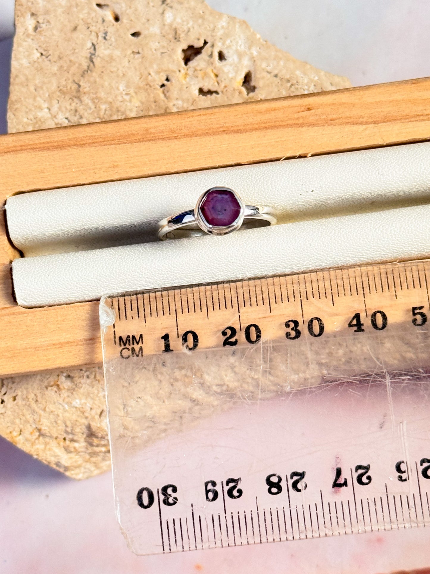 Ruby Stalactite Ring - Size 7