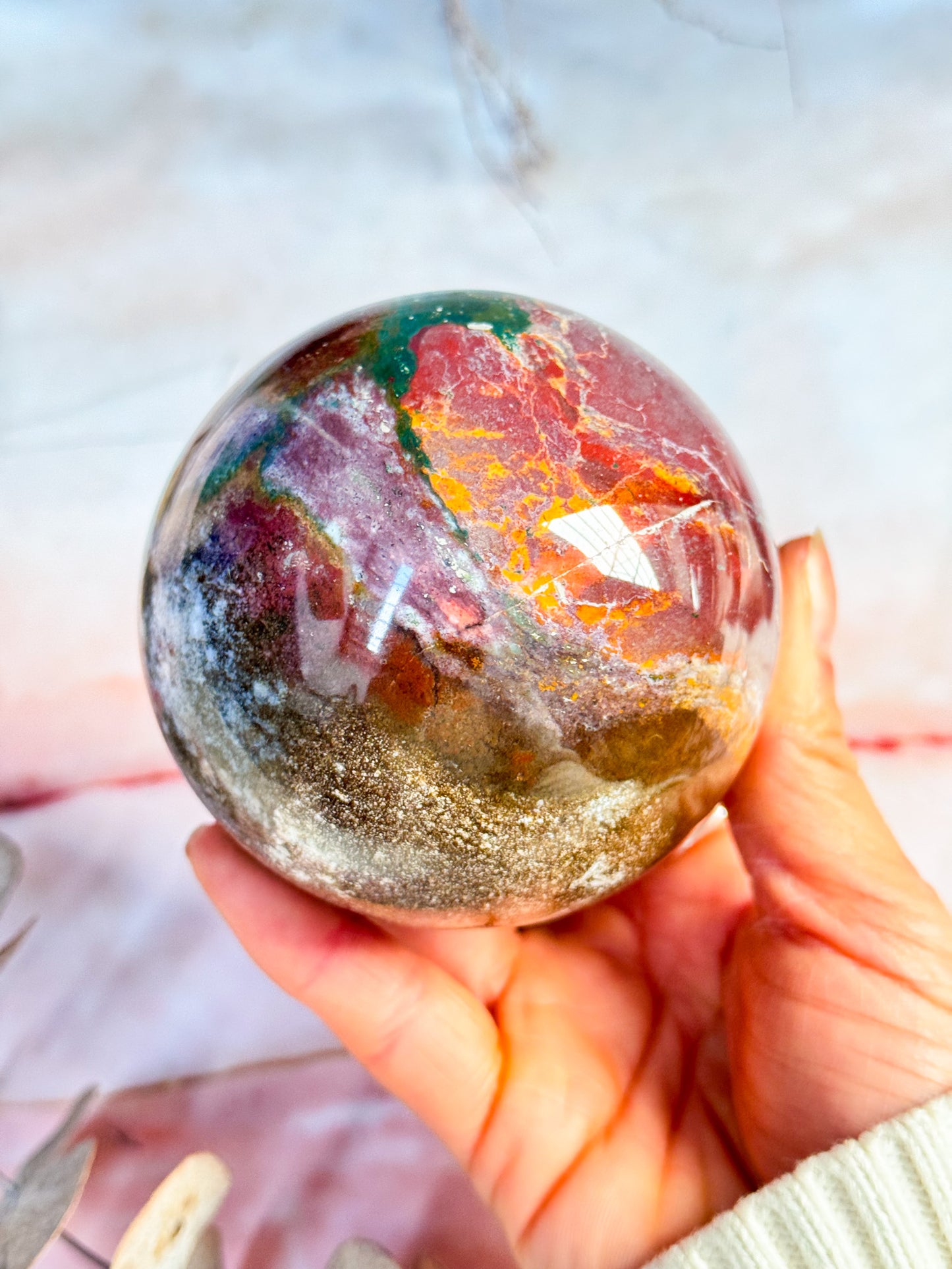 Ocean Jasper Sphere