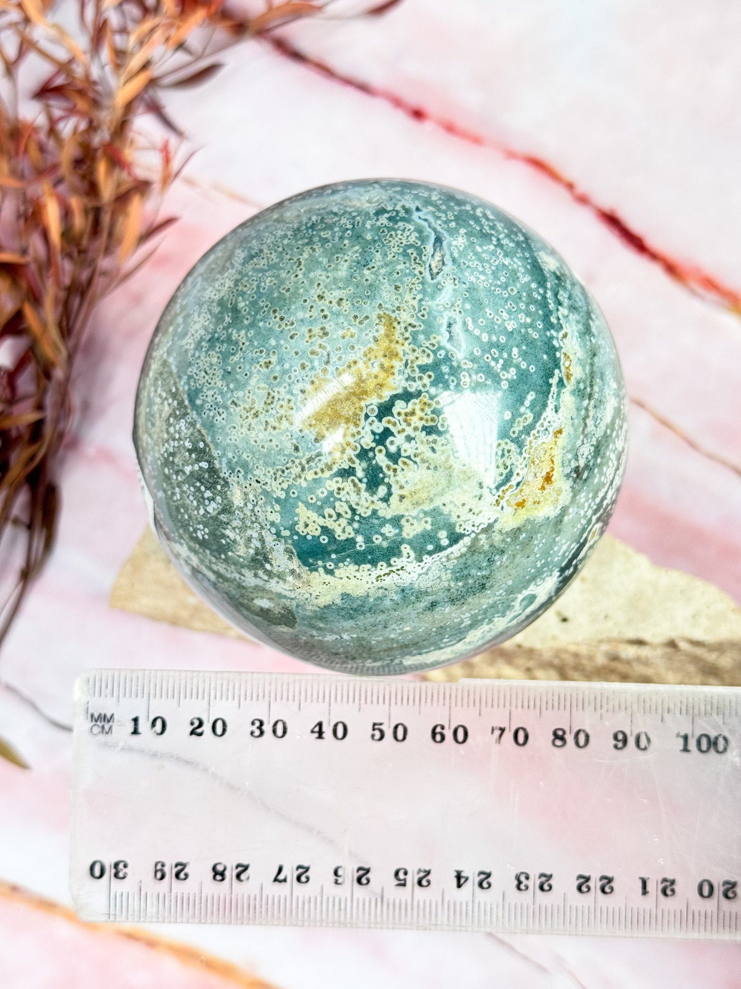 Planet Ocean Jasper Sphere