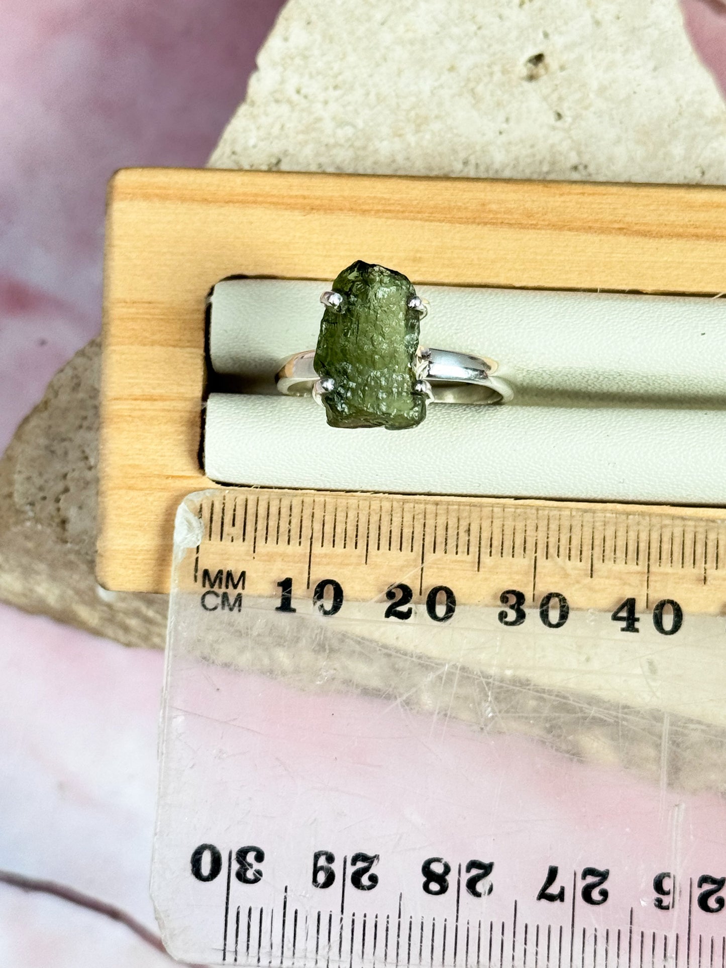 Moldavite Ring - Size 8.5