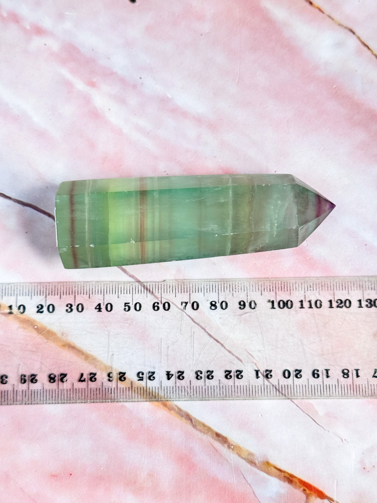 Watermelon Fluorite Points
