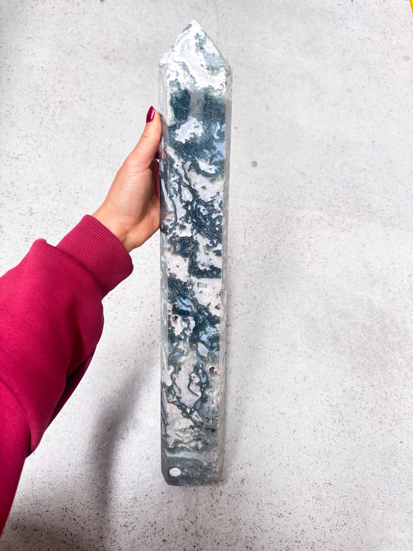 XL Moss Agate Tower