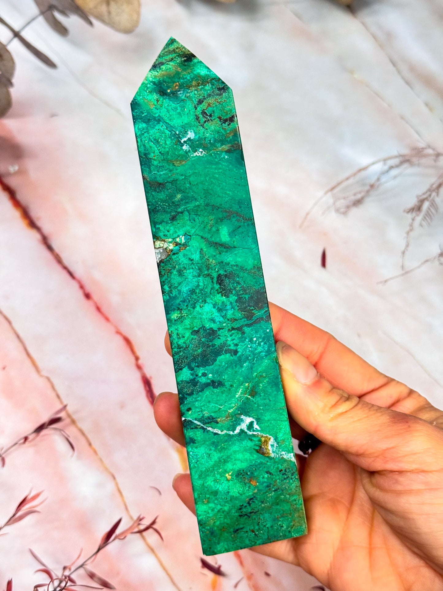 Azurite and Malachite Points