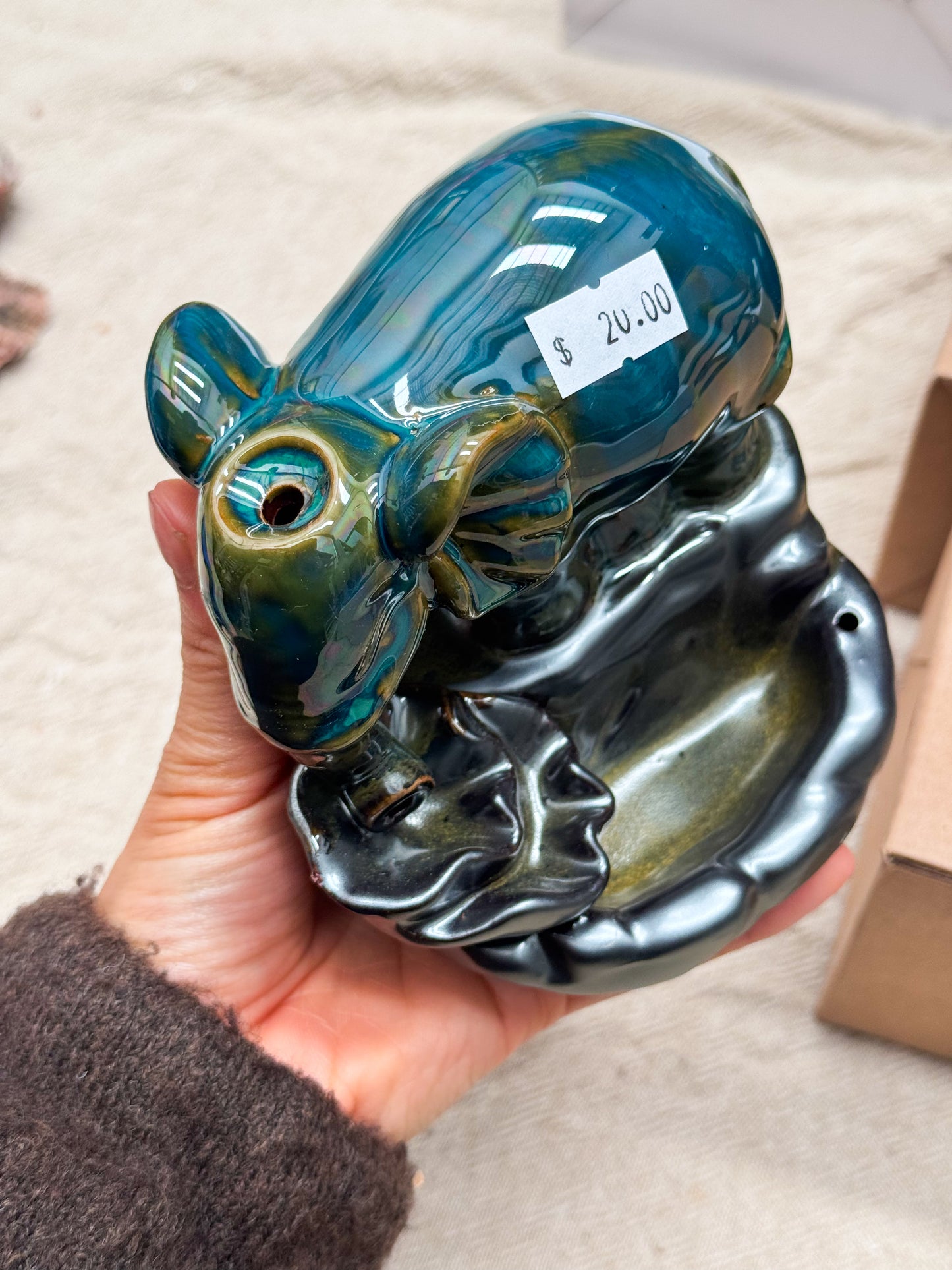 Elephant Backflow Holder