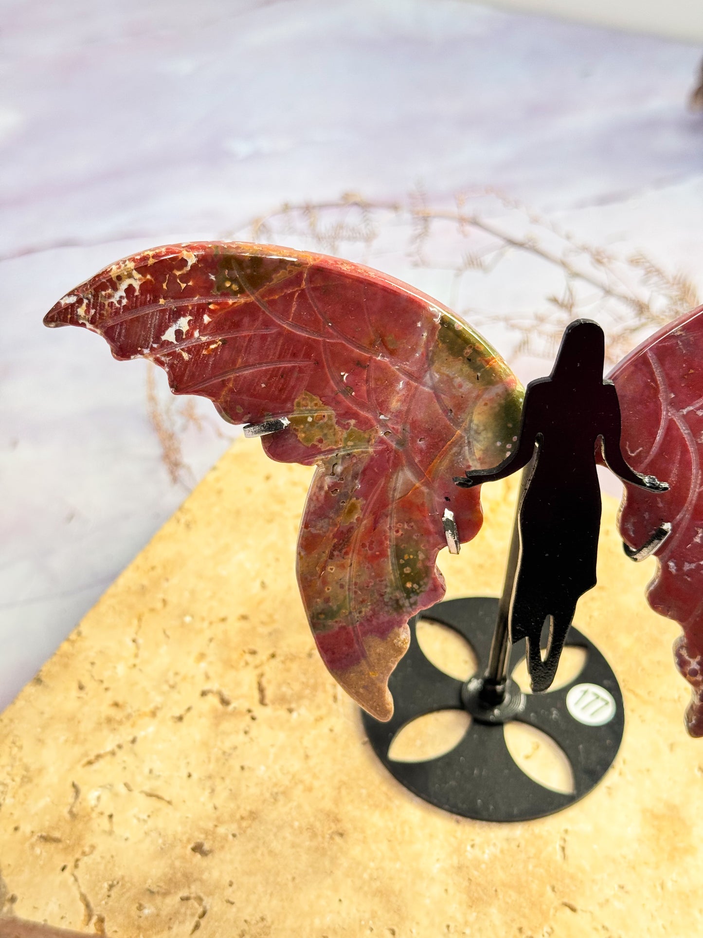 Angel WIng Pair - Ocean Jasper