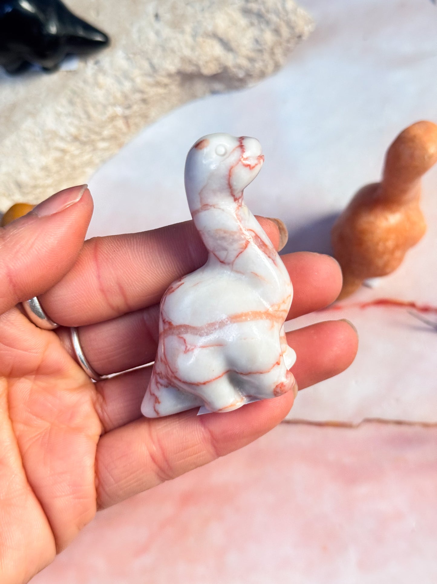 Crystal Dinosaur Carvings